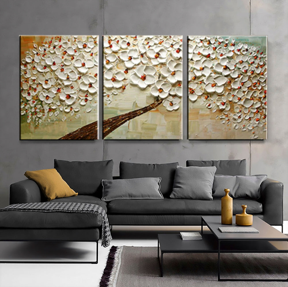 Blossom Serenity - Floral Triptych