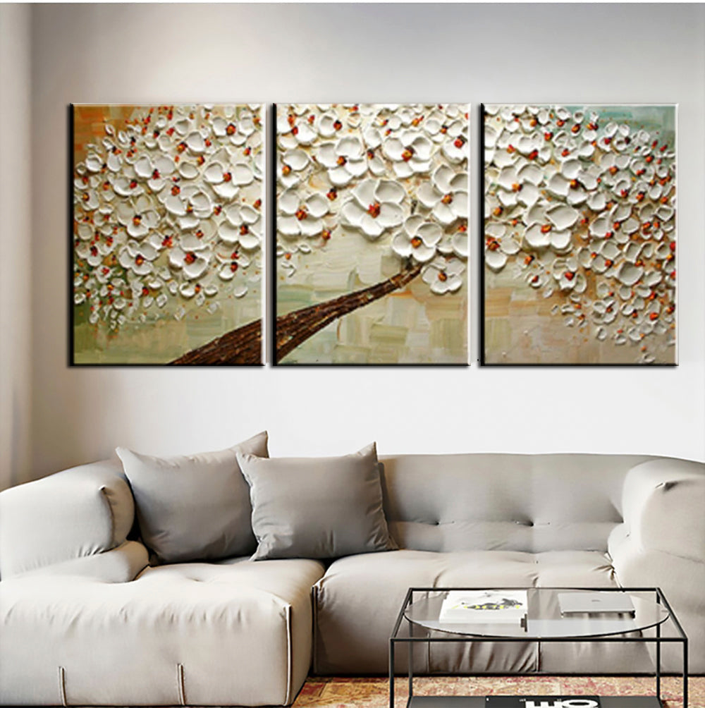 Blossom Serenity - Floral Triptych