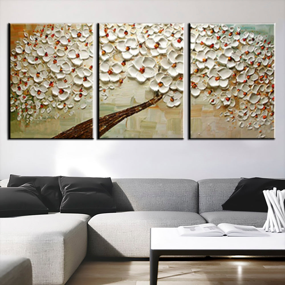 Blossom Serenity - Floral Triptych