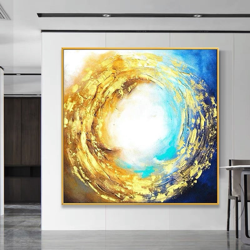 Radiant Vortex: Golden Aura