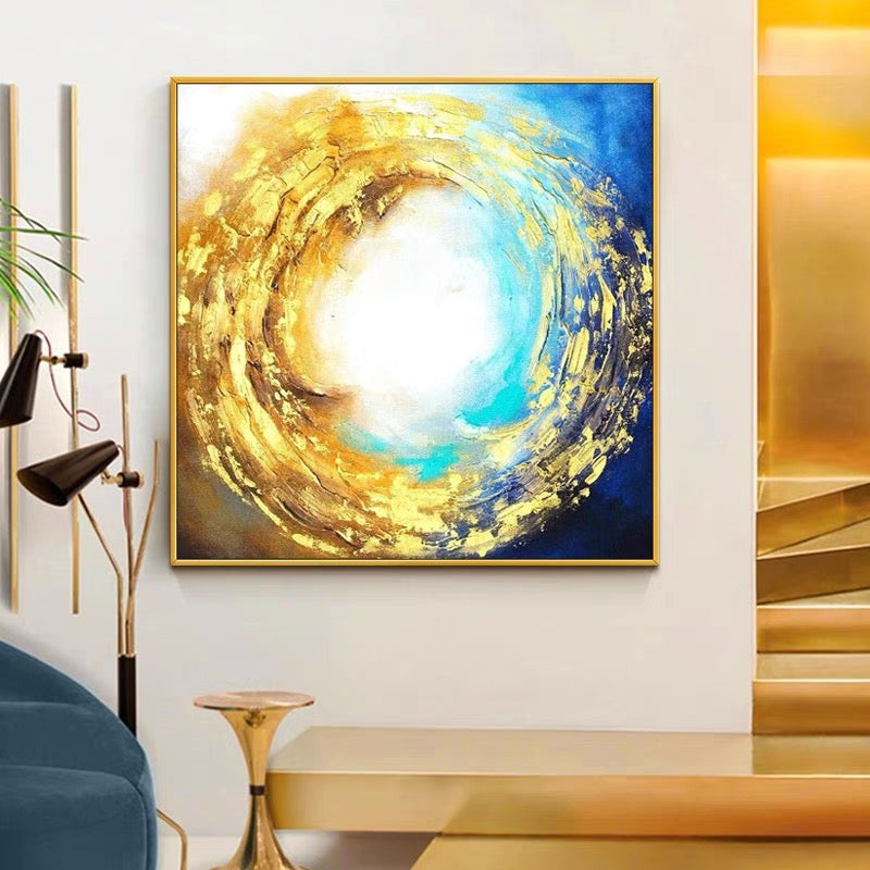 Radiant Vortex: Golden Aura