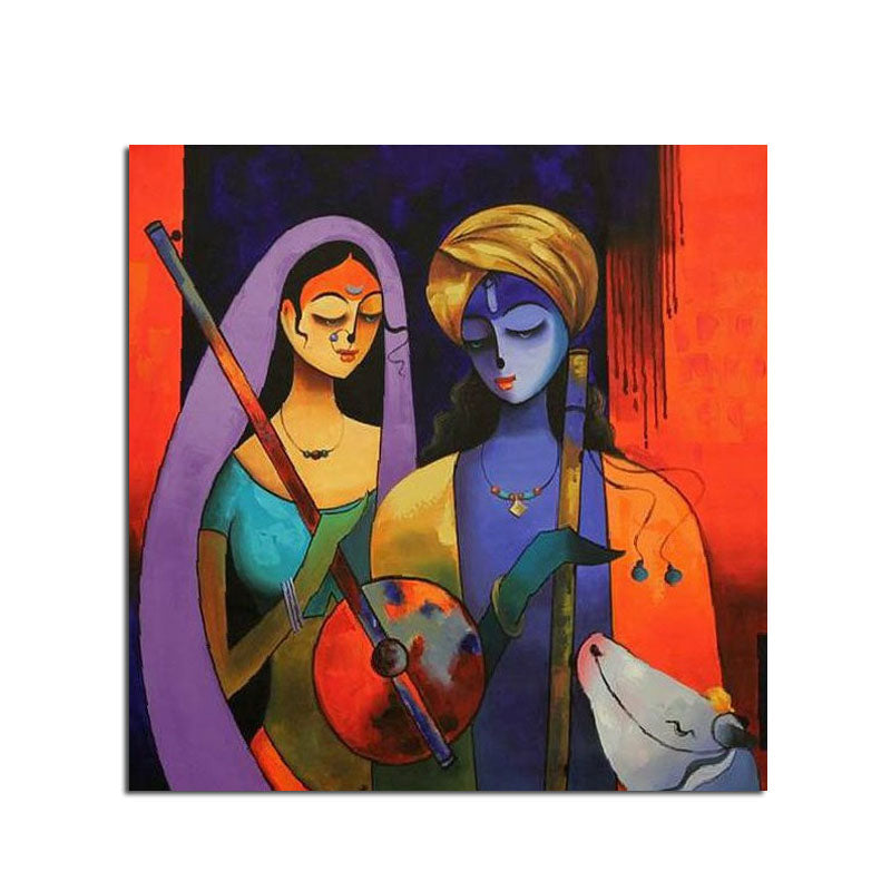 Divine Harmony Colorful Canvas Art