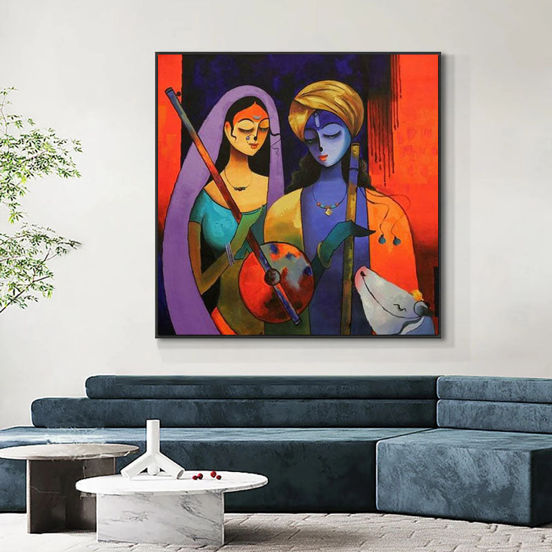 Divine Harmony Colorful Canvas Art