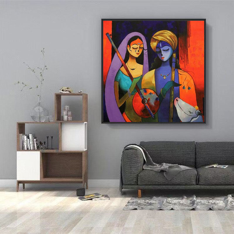 Divine Harmony Colorful Canvas Art