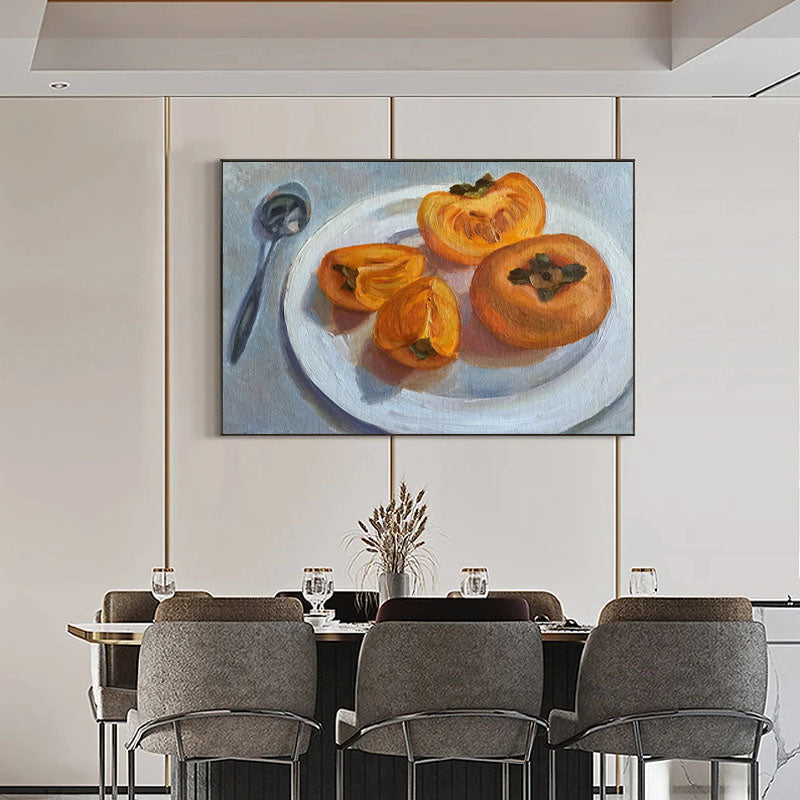 Golden Persimmons: Still Life Art