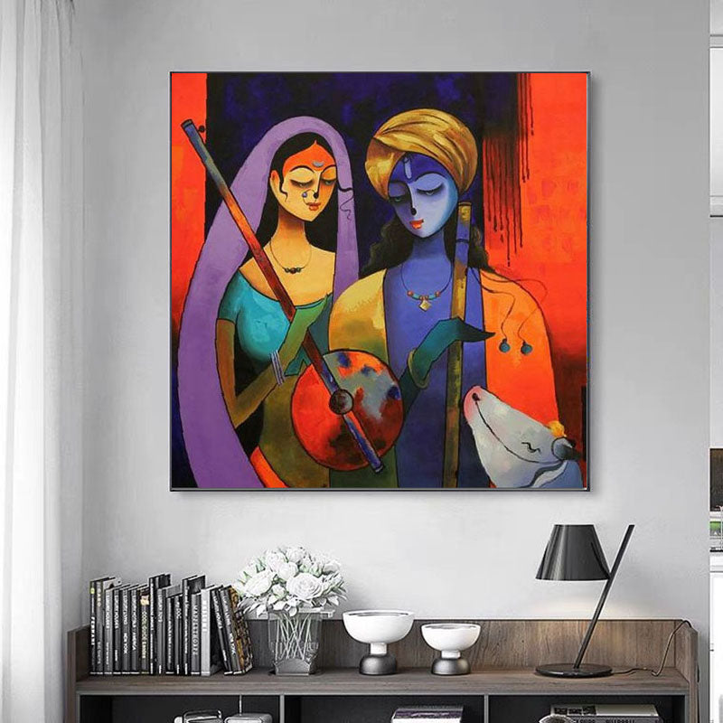 Divine Harmony Colorful Canvas Art