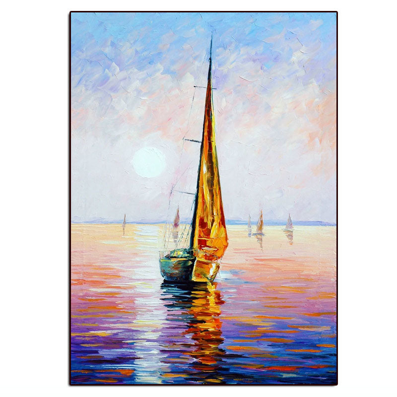 Sunset Sails: Radiant Reflections