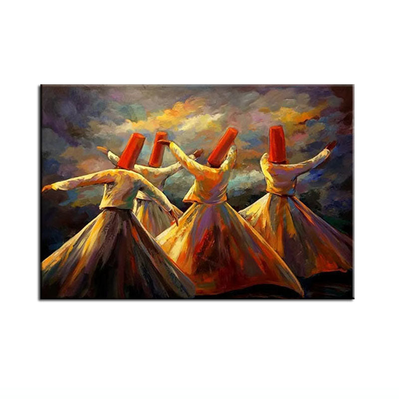 Whirling Dervishes Abstract Art