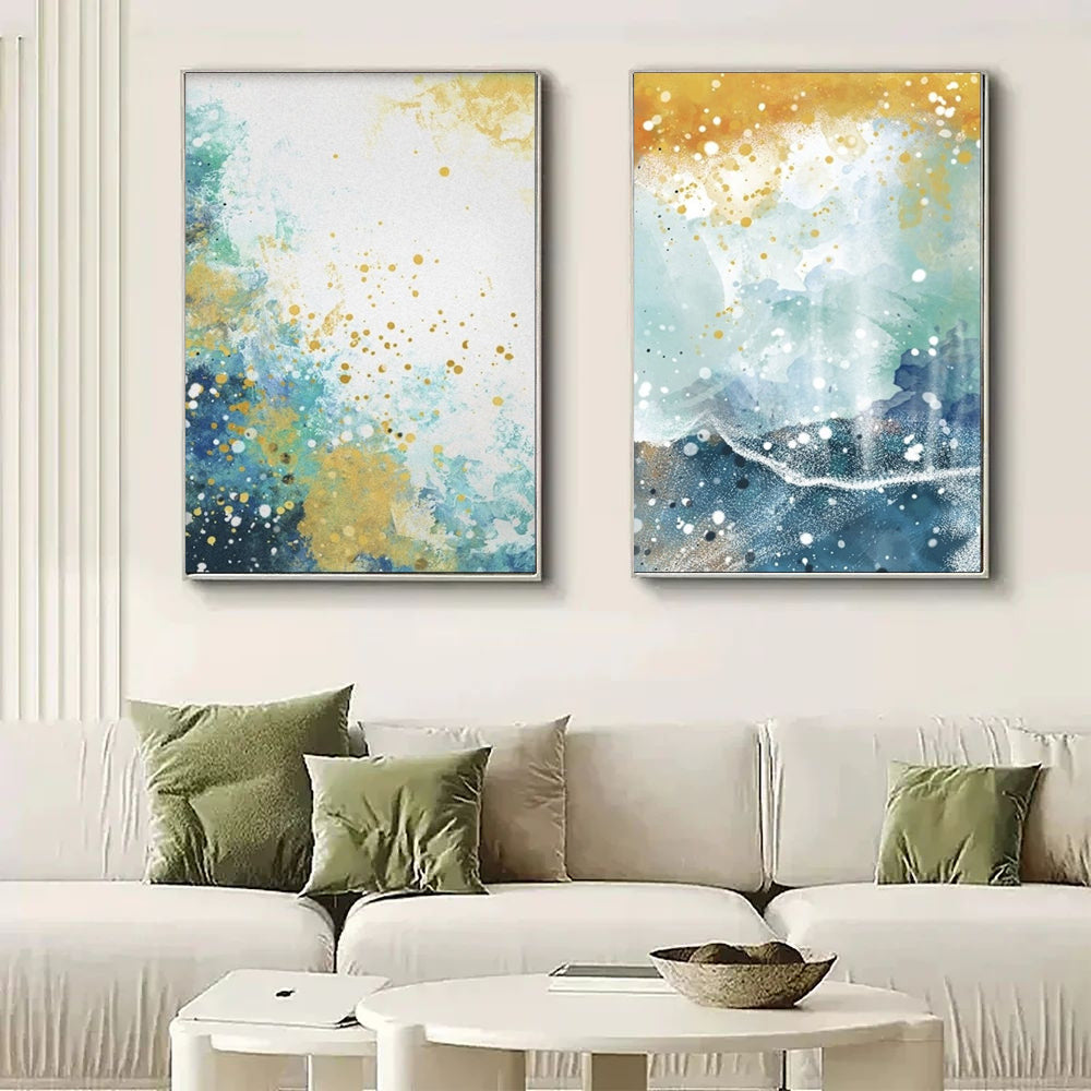 Colorful abstract oil painting Set Of 2 #HW0717