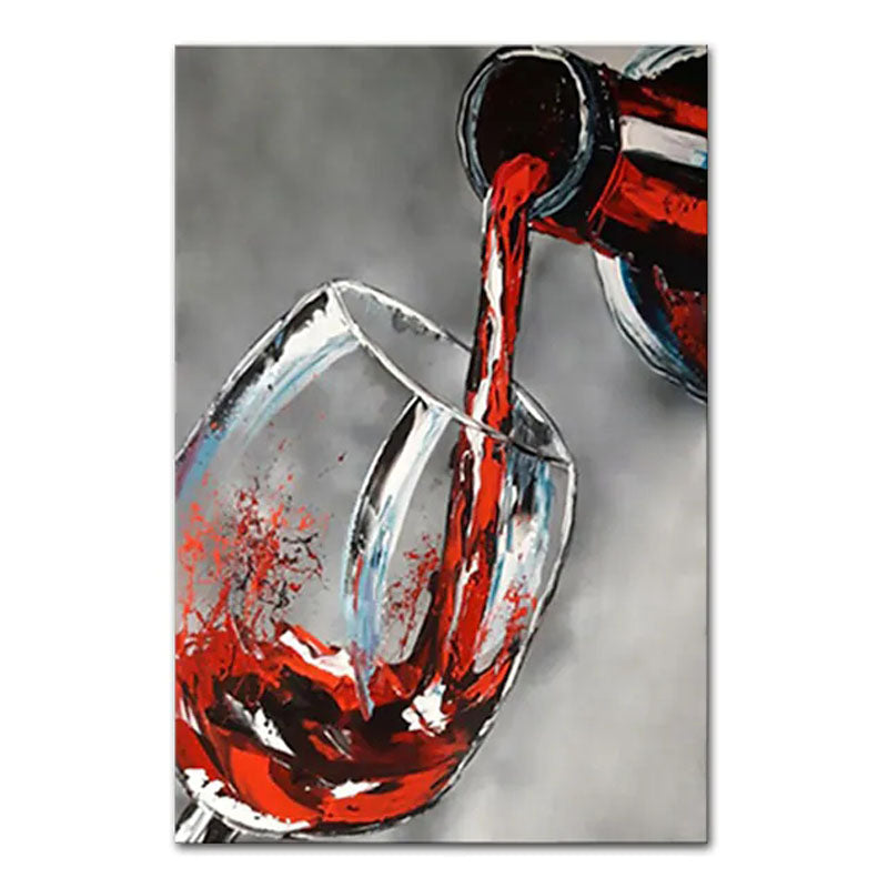 Red Pour: Dynamic Wine Art