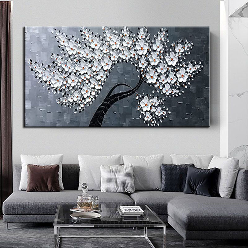 Blossom in Gray: Elegant Bloom