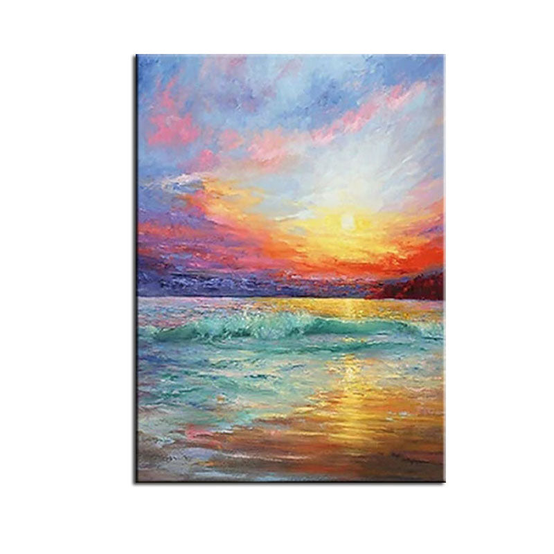 Radiant Horizons: Sunset Waves