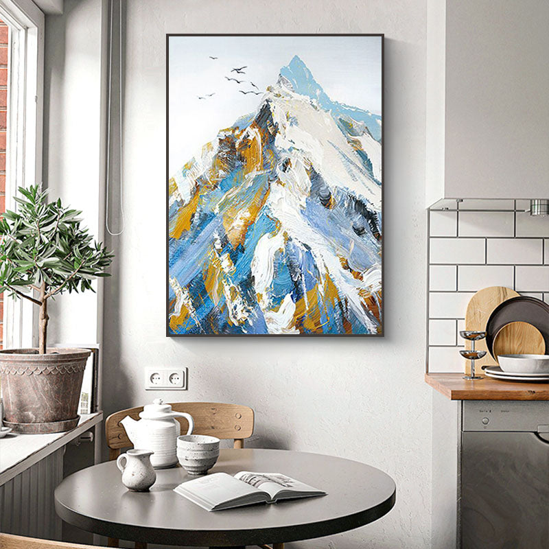 Majestic Mountain Peak Canvas Art