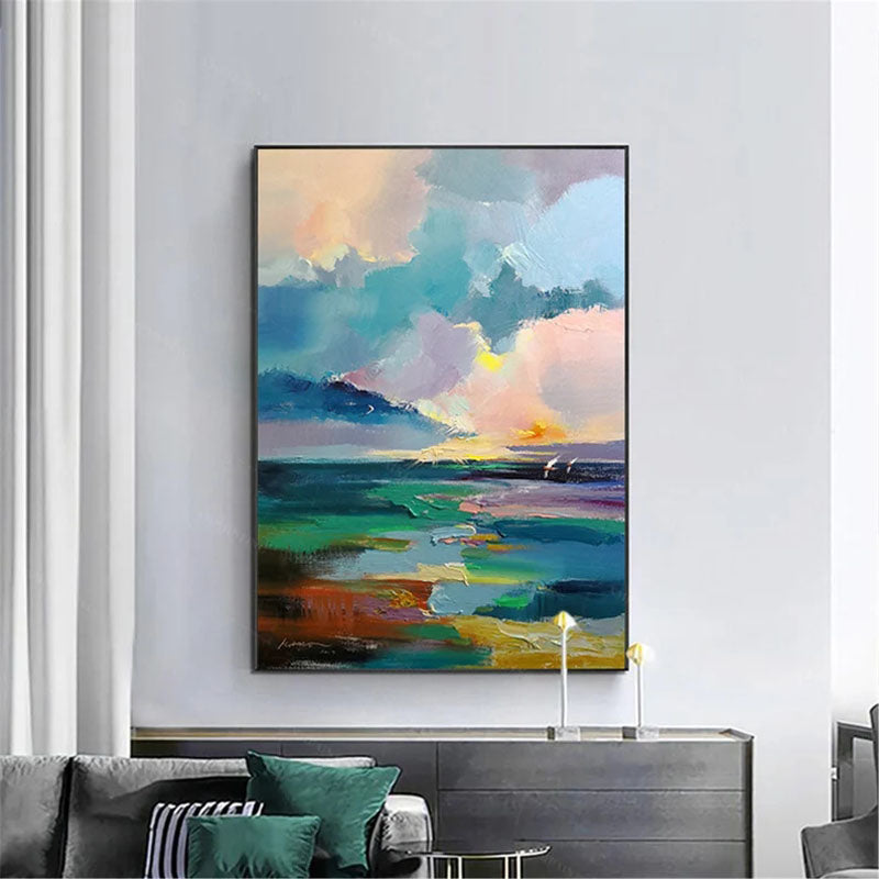 Vibrant Skies: Abstract Horizon