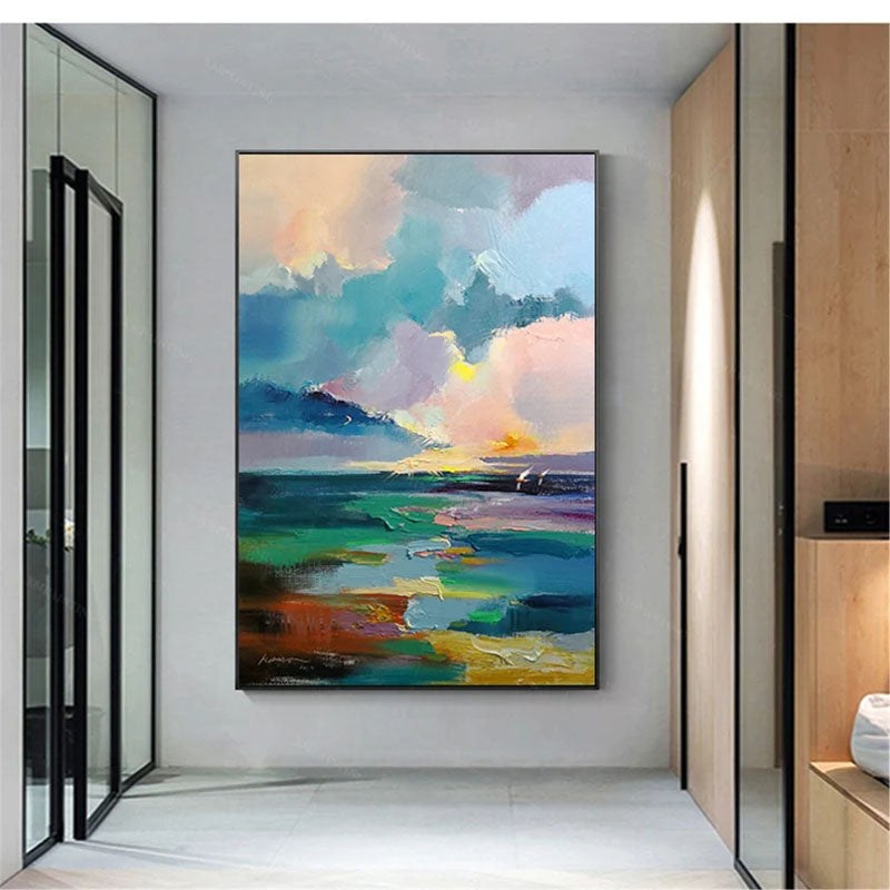Vibrant Skies: Abstract Horizon