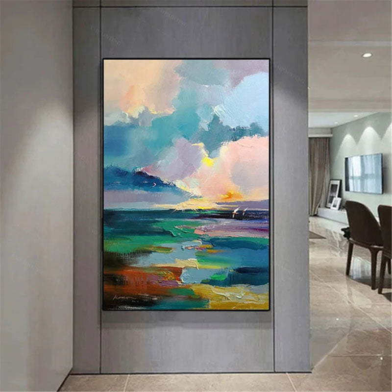 Vibrant Skies: Abstract Horizon