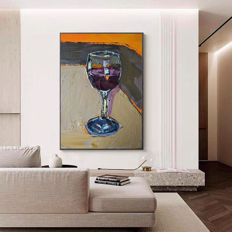 Glass of Red: Abstract Still Life