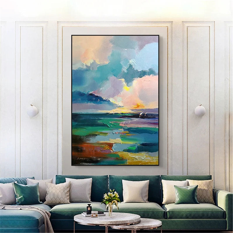 Vibrant Skies: Abstract Horizon