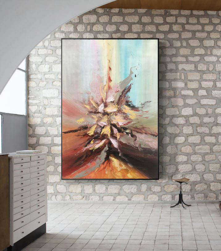 Fiery Blossom - Abstract Burst