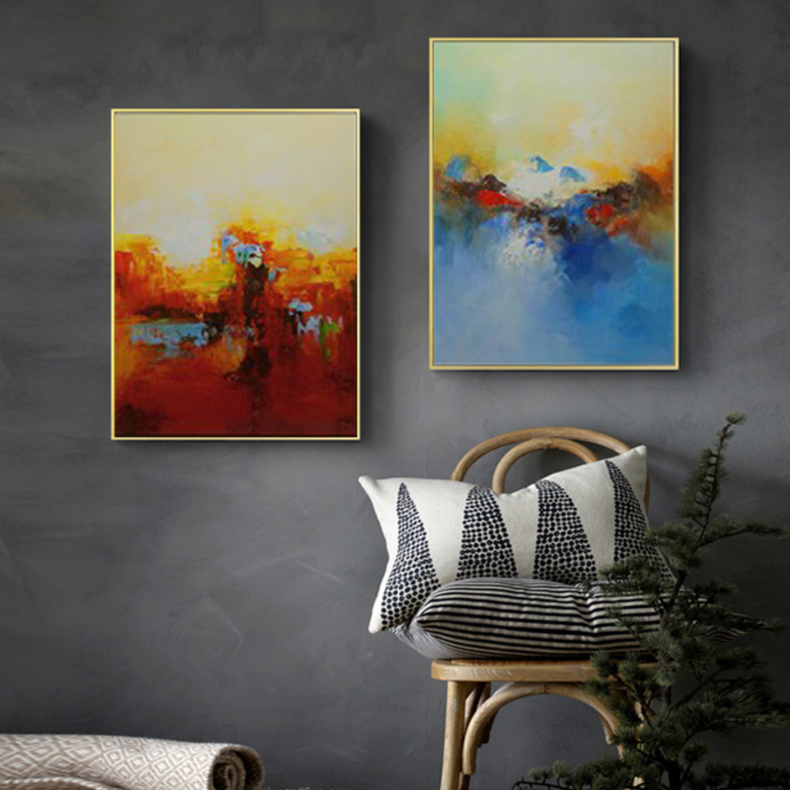 Fire and Ice - Abstract Duo