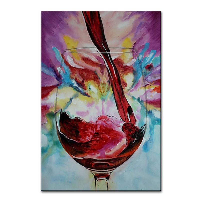 Crimson Pour: Vibrant Elegance