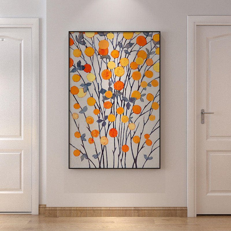 Golden Harmony: Abstract Tree Art