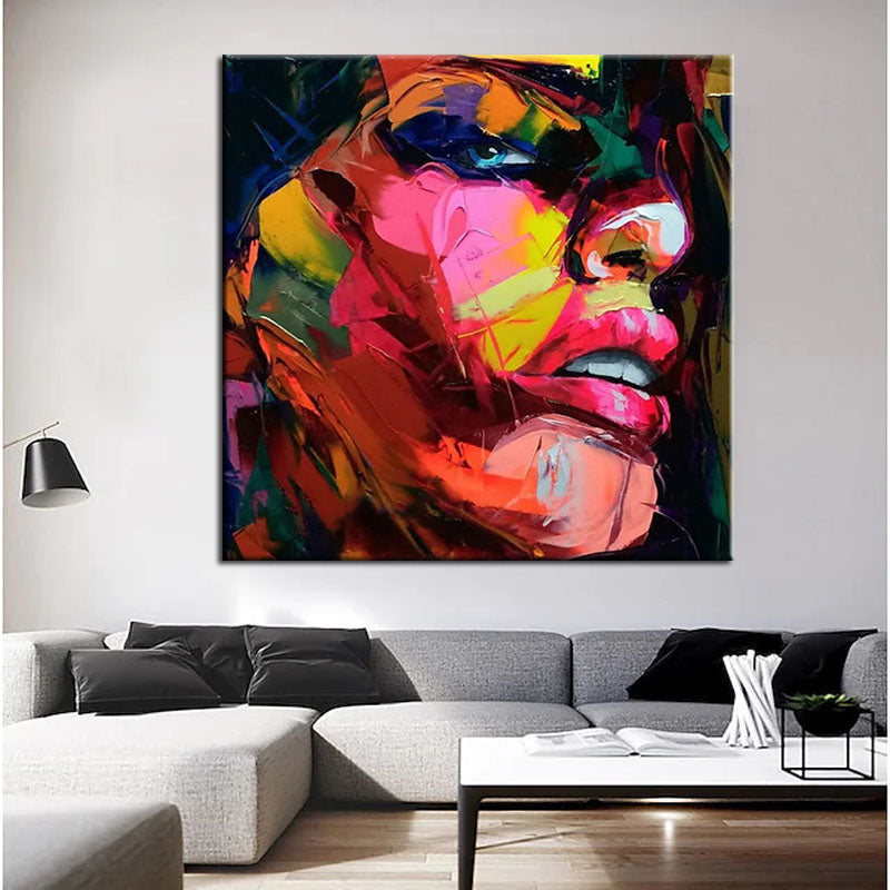 Vibrant Visage - Abstract Portrait