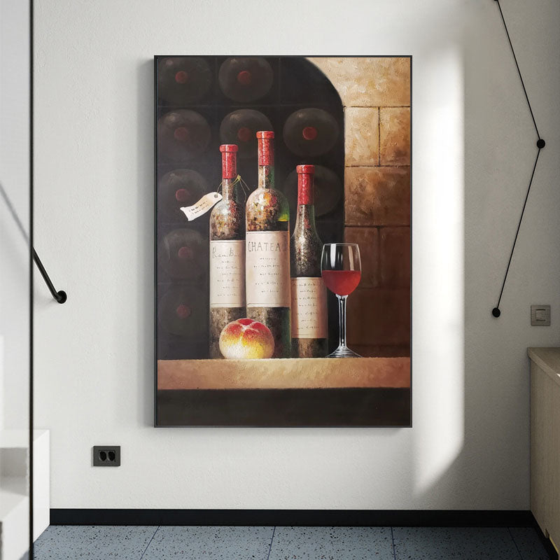 Vintage Elegance: Wine Still Life