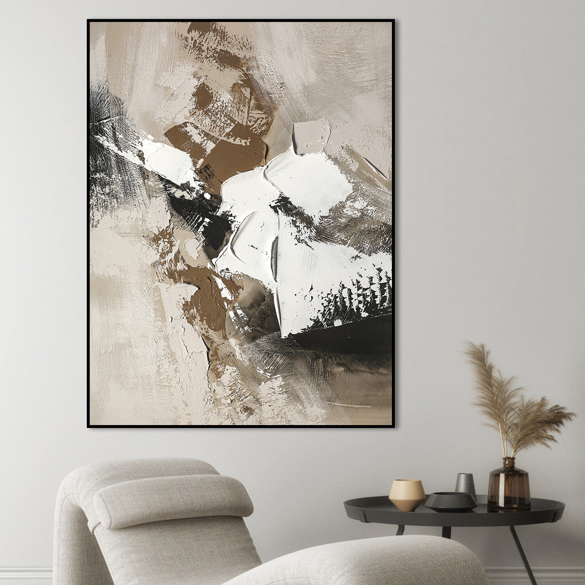 Abstract Earthy Tones Textured Painting