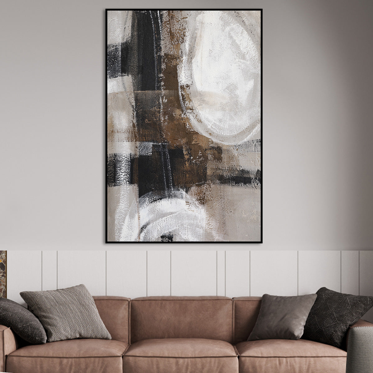 Abstract Harmony in Earth Tones