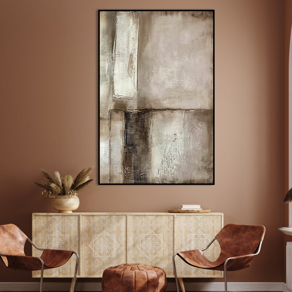 Timeless Layers Abstract Canvas