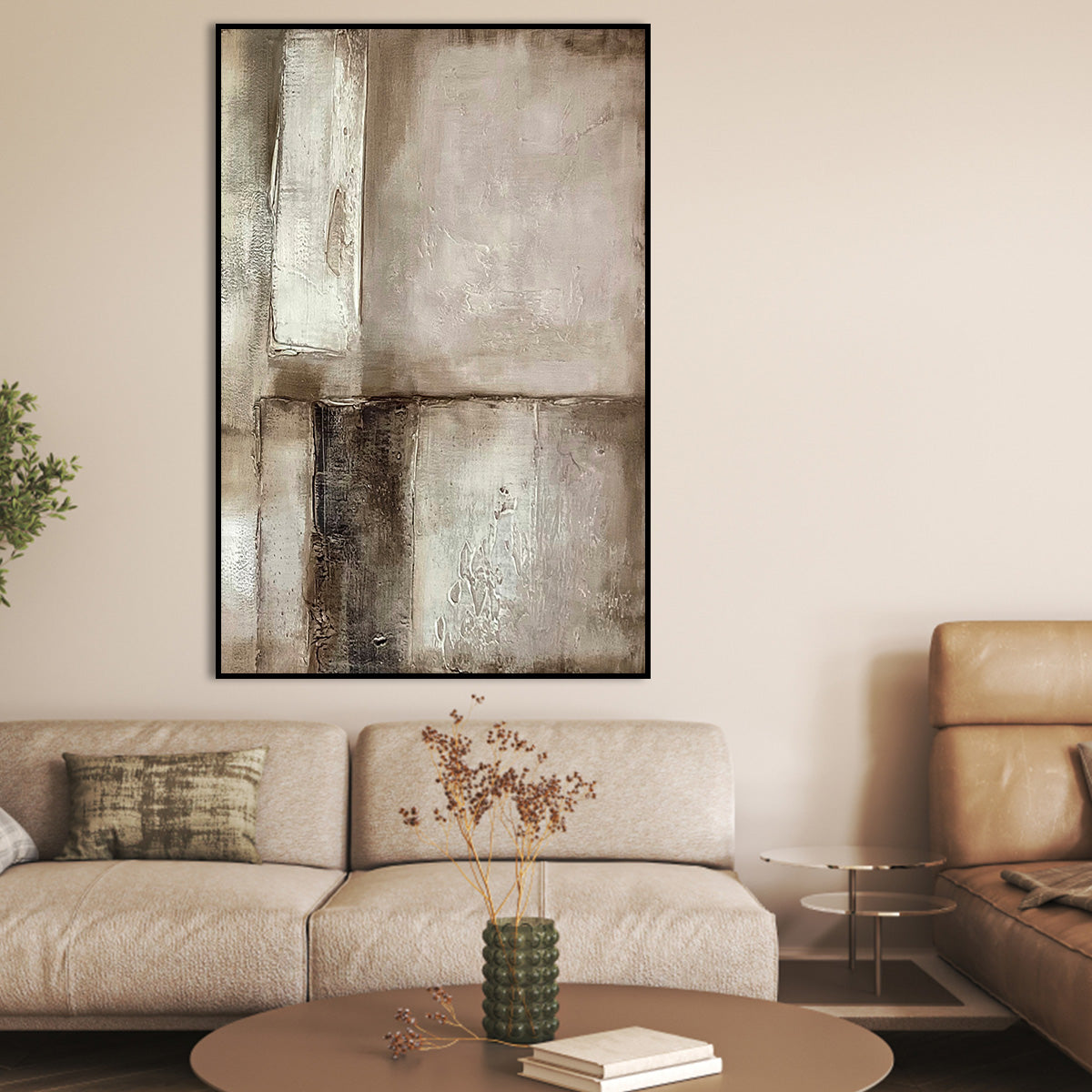 Timeless Layers Abstract Canvas