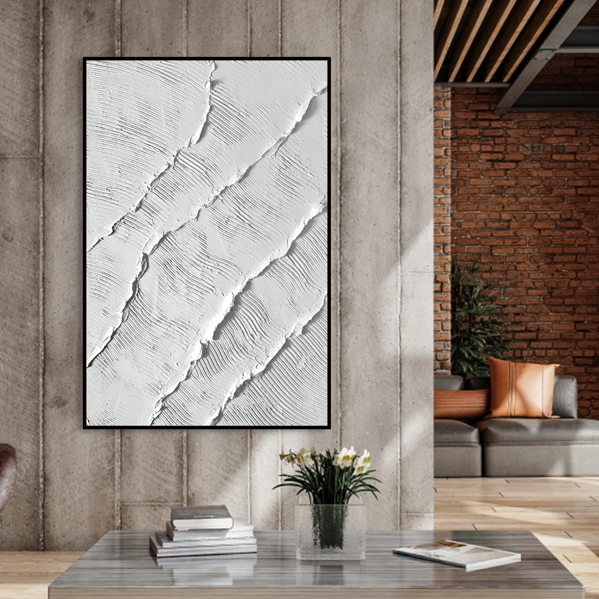 Abstract Ripple Texture Canvas Art