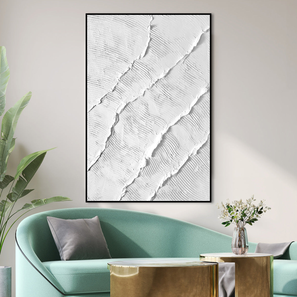 Abstract Ripple Texture Canvas Art