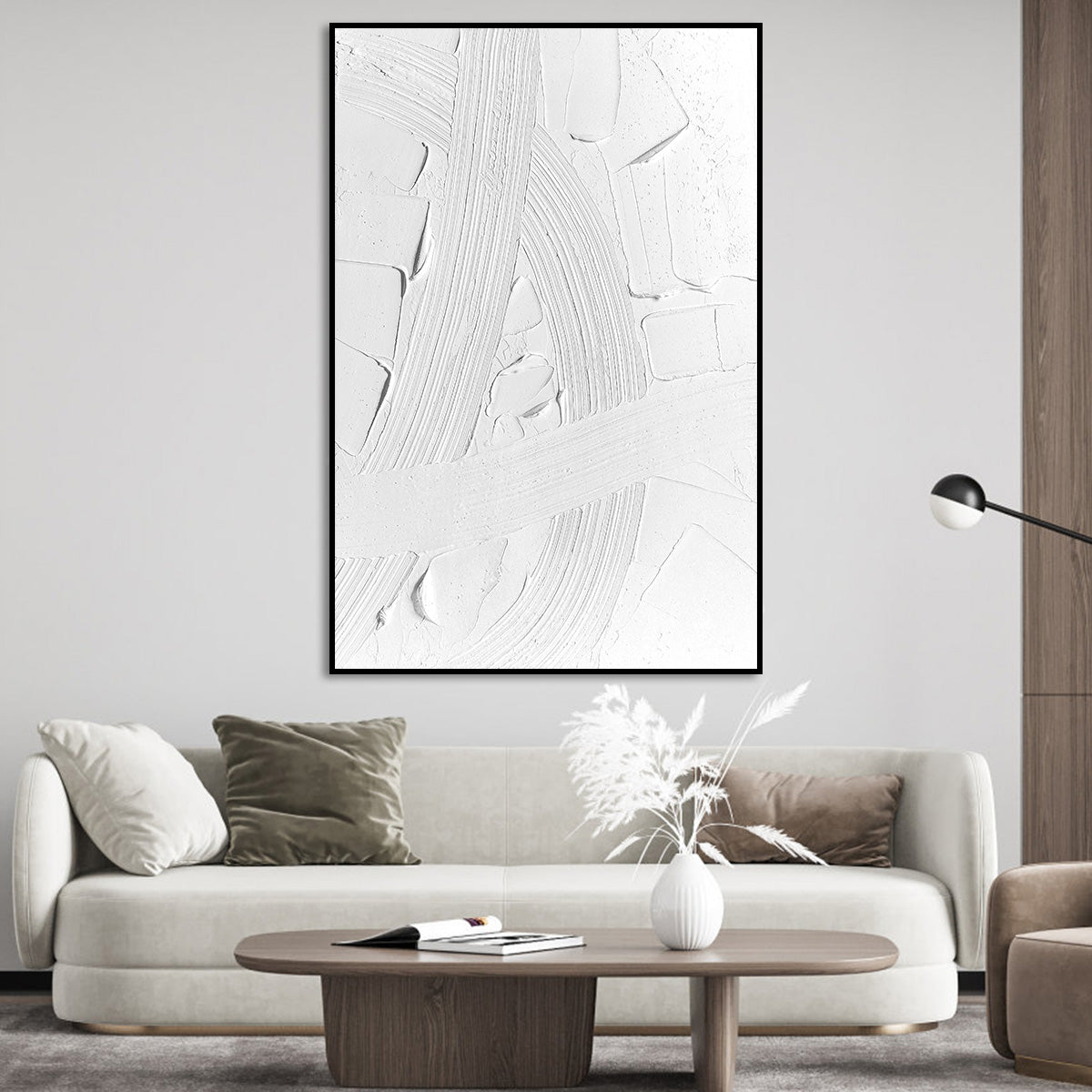 Elegance in White: Abstract Textures