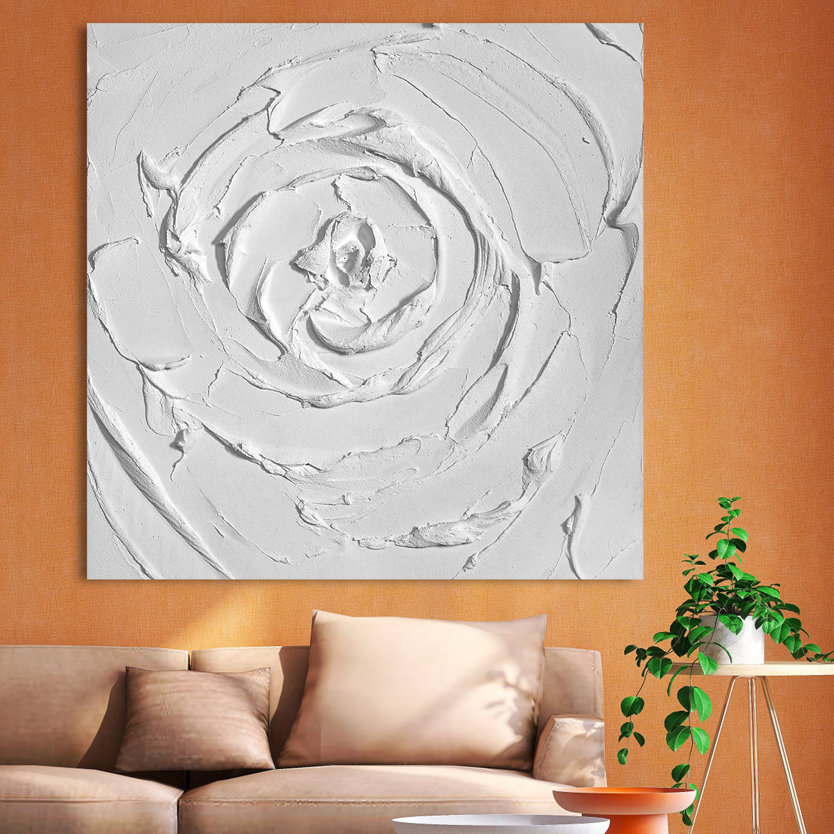 Spiral Blossom: Textured Grace