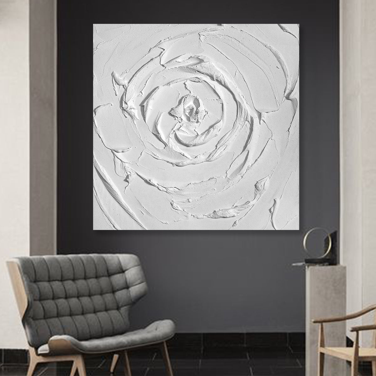 Spiral Blossom: Textured Grace