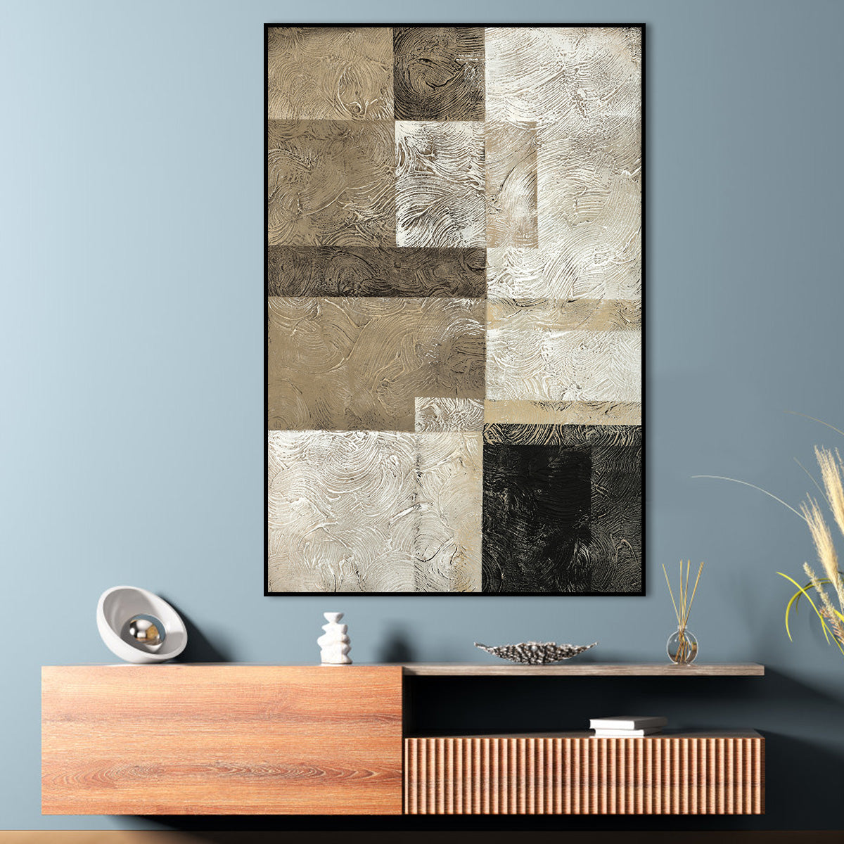 Earthy Tones: Textured Geometry