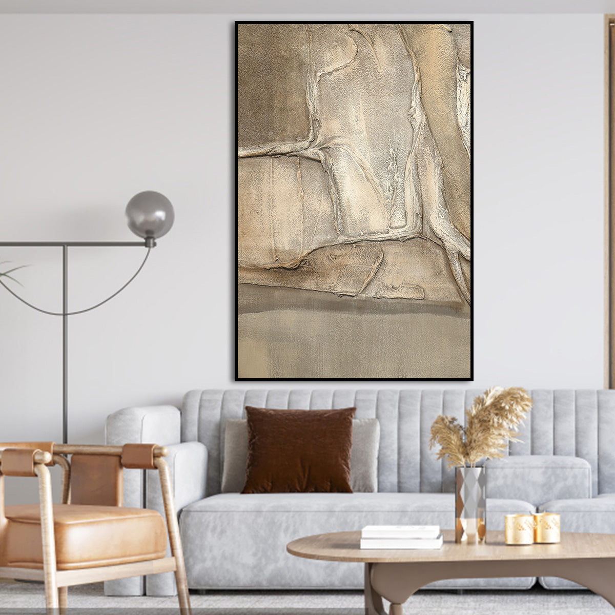 Natural Beige Abstract Harmony