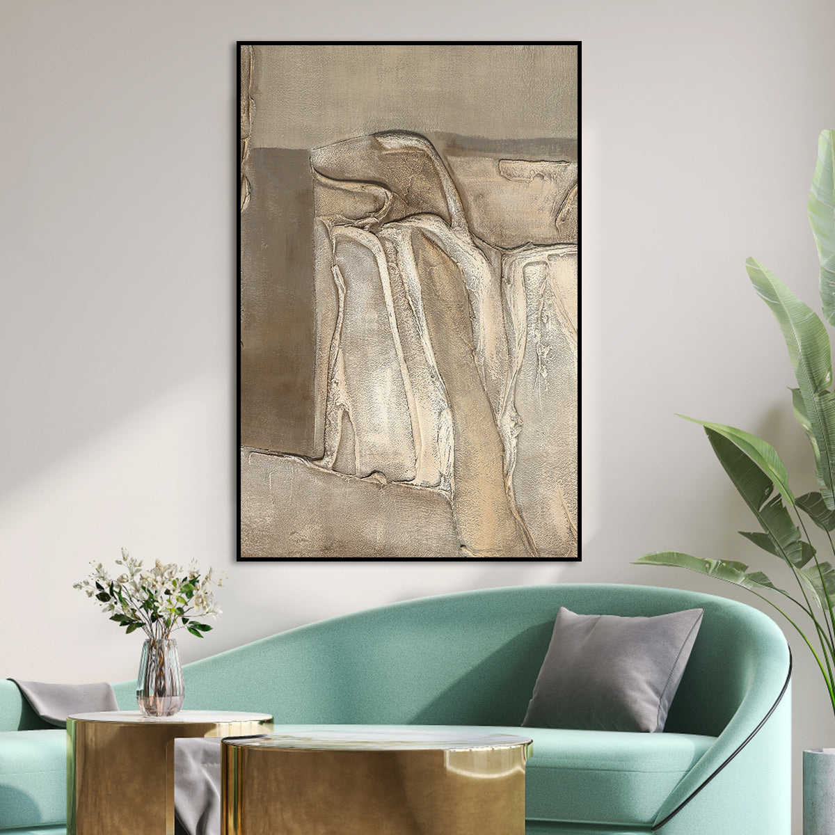 Earthy Textured Abstract Elegance