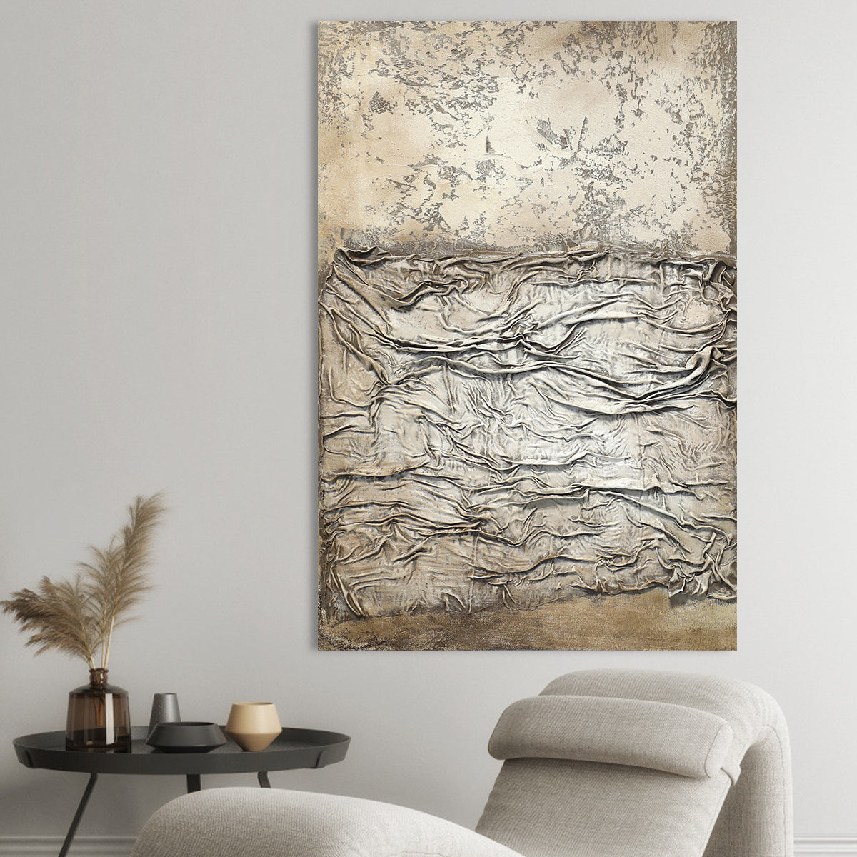 Wrinkled Earth Texture Canvas