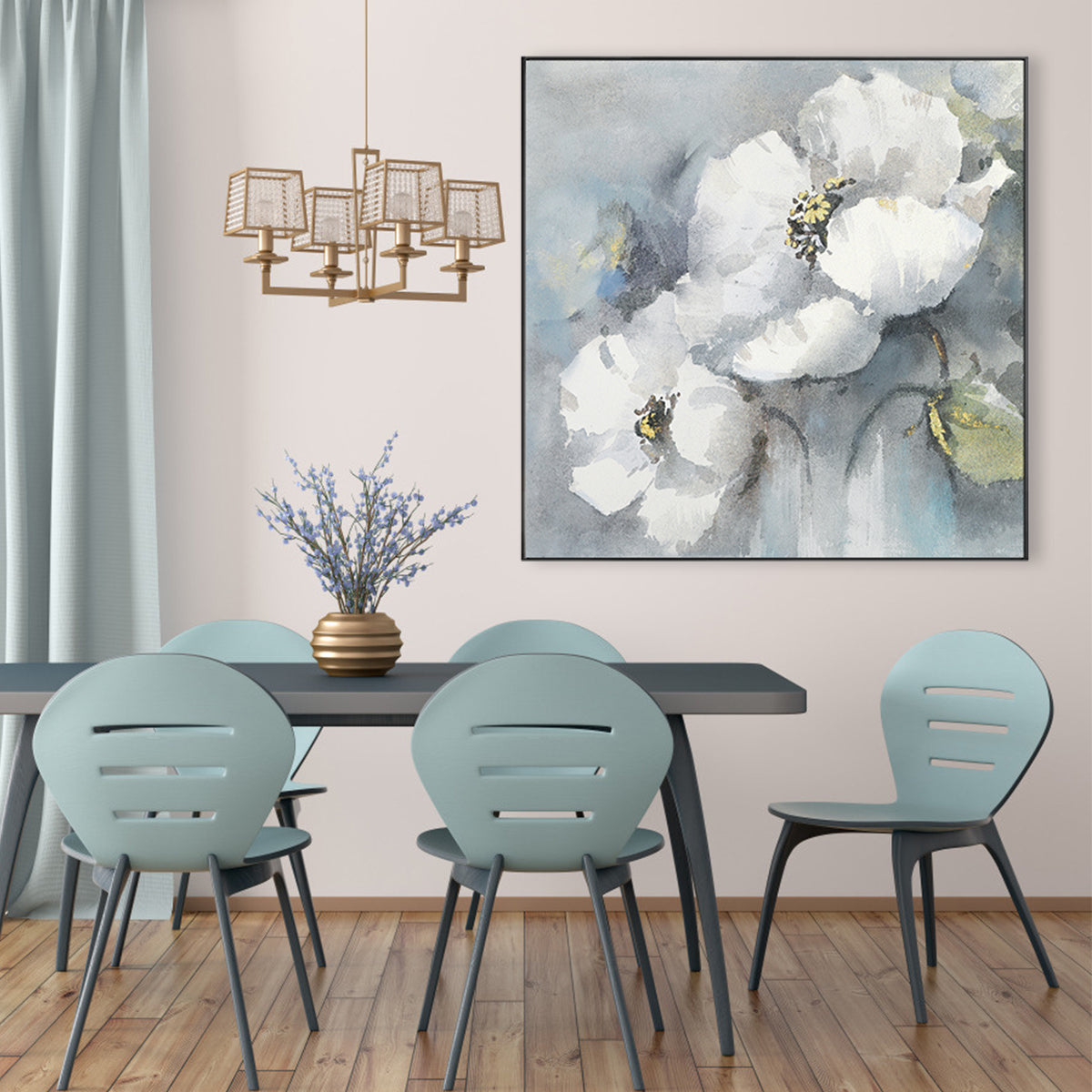 Elegance of White Blooms Canvas