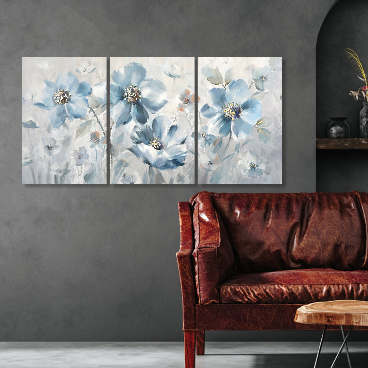 Tranquil Bloom Triptych