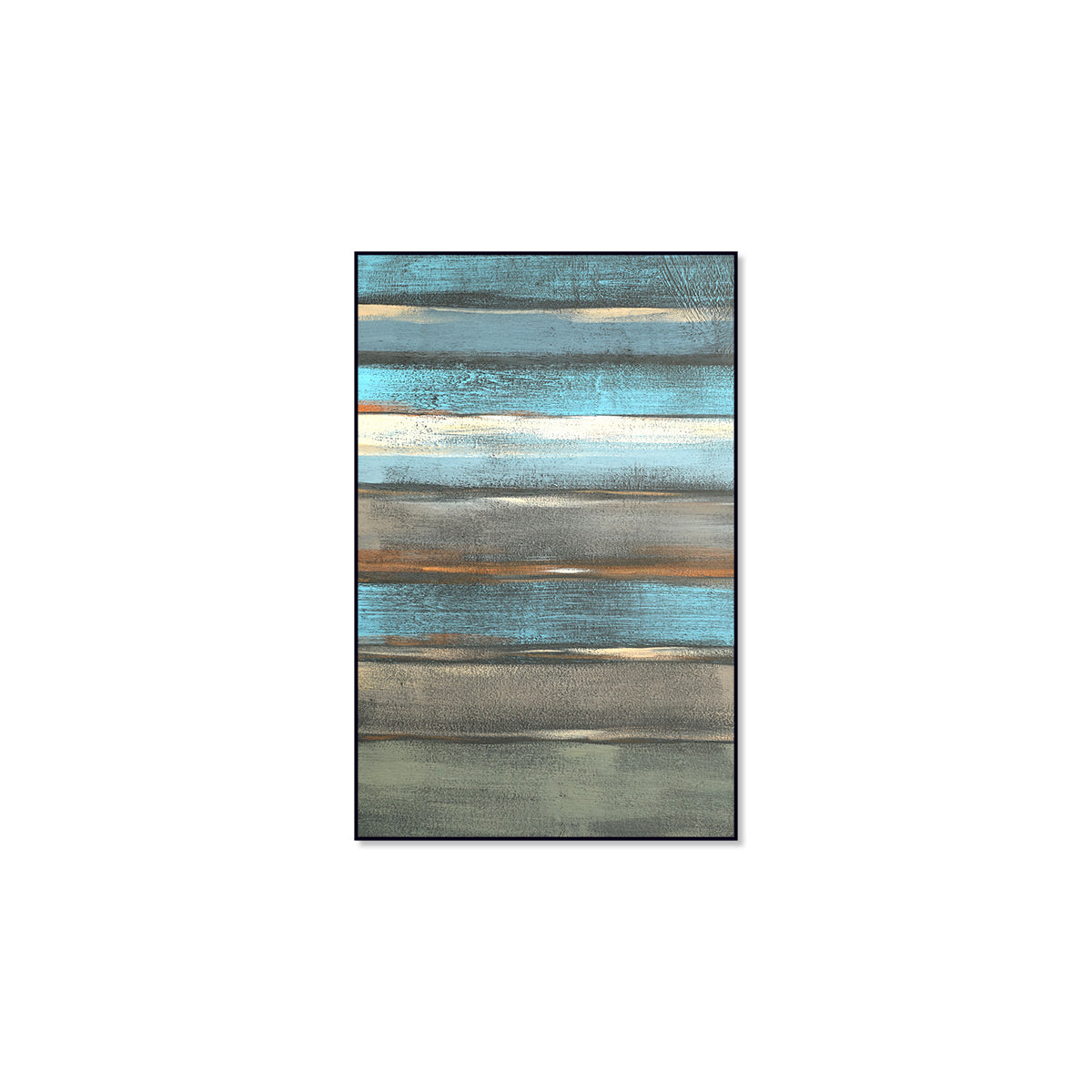 Blue Horizon Abstract Canvas Art