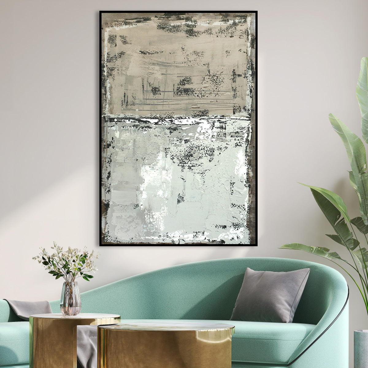 Textured Modern Abstract Oil Painting