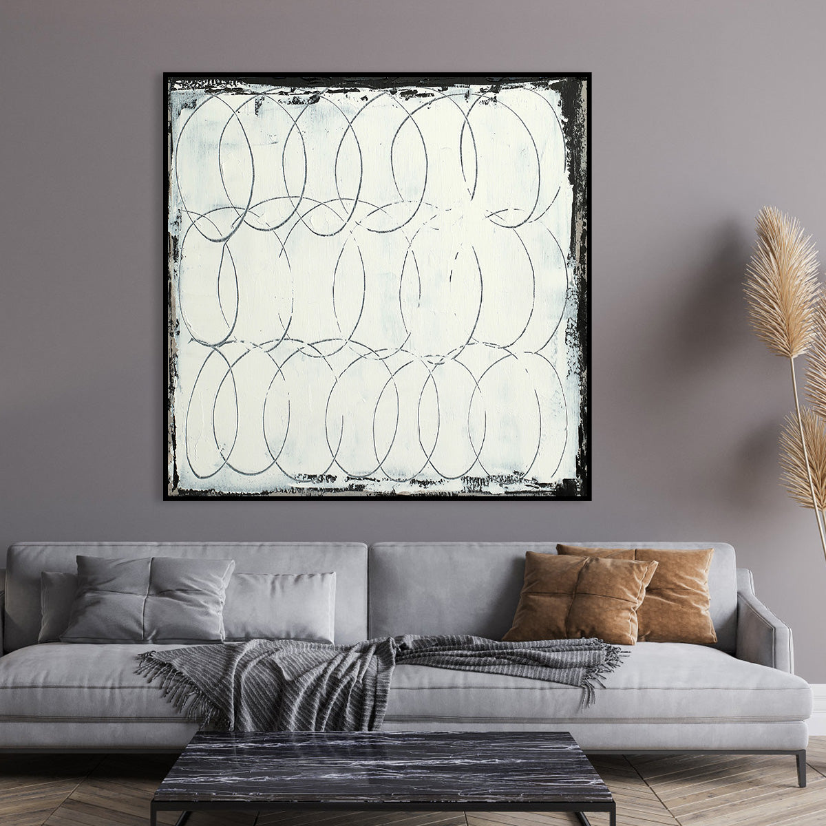 Contemporary Circles Abstract Art