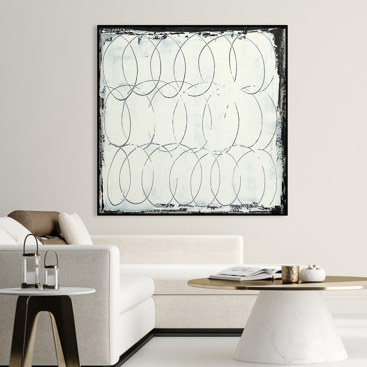 Contemporary Circles Abstract Art