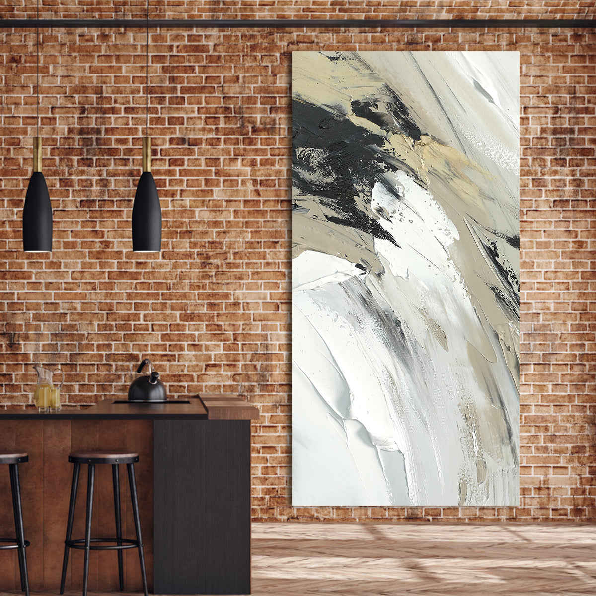 Tranquil Flow Abstract Canvas Art