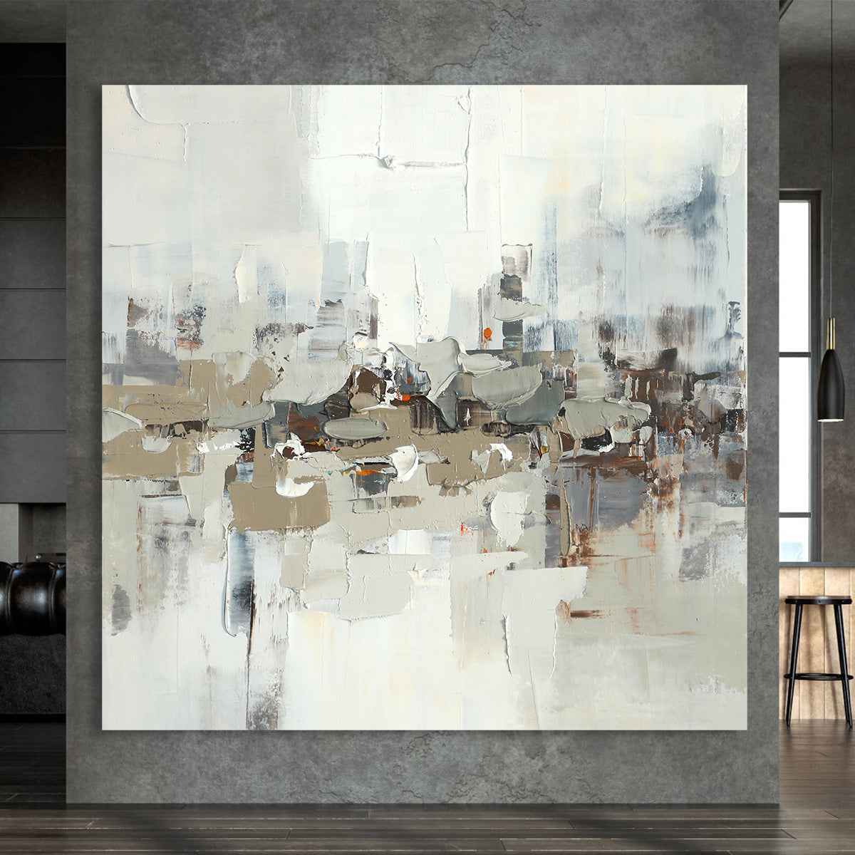 Urban Harmony Abstract Canvas