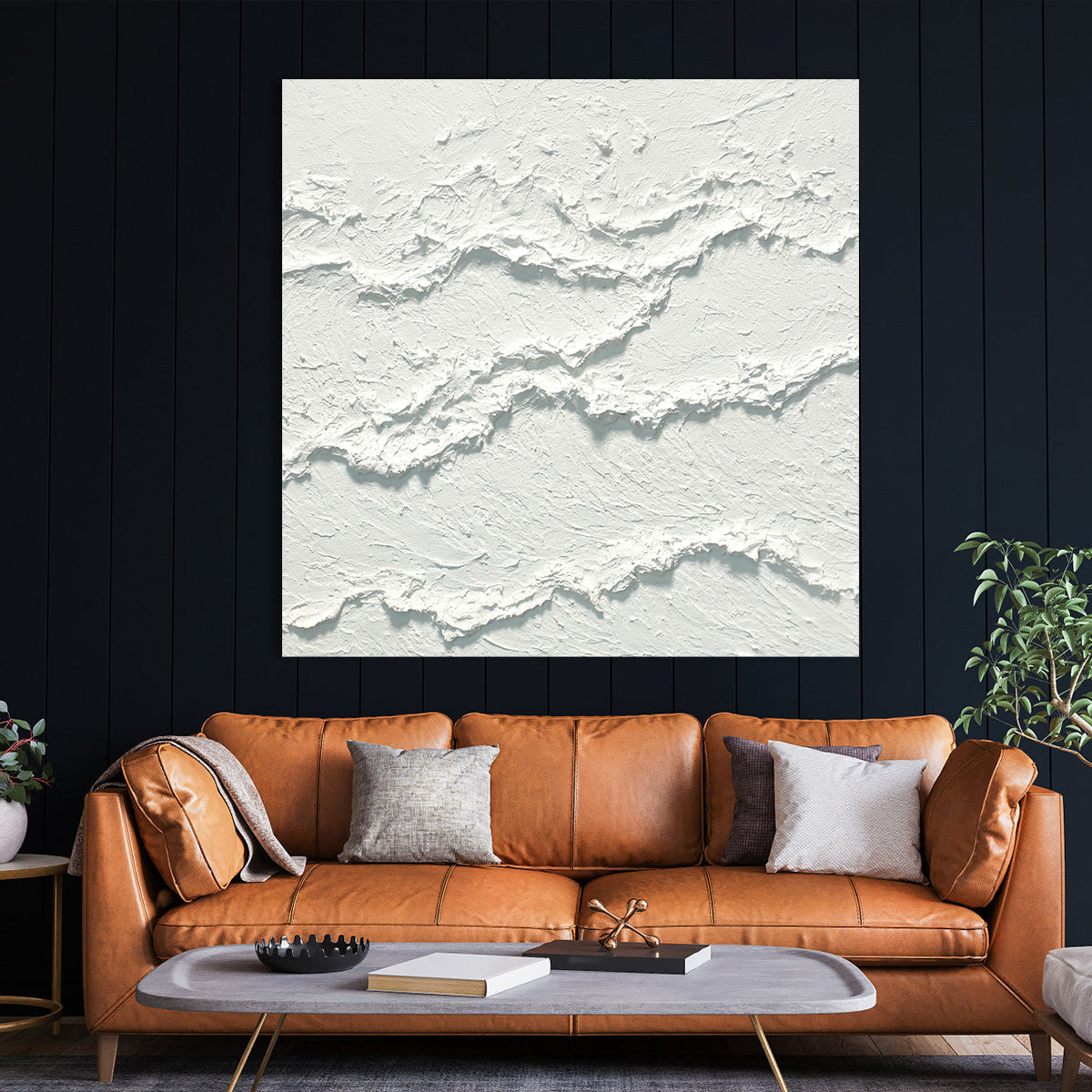 Textured Waves Canvas Art